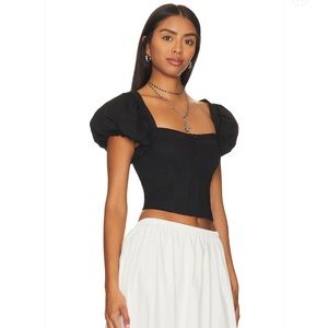 Tularosa Cindy Top in Black, Size: S